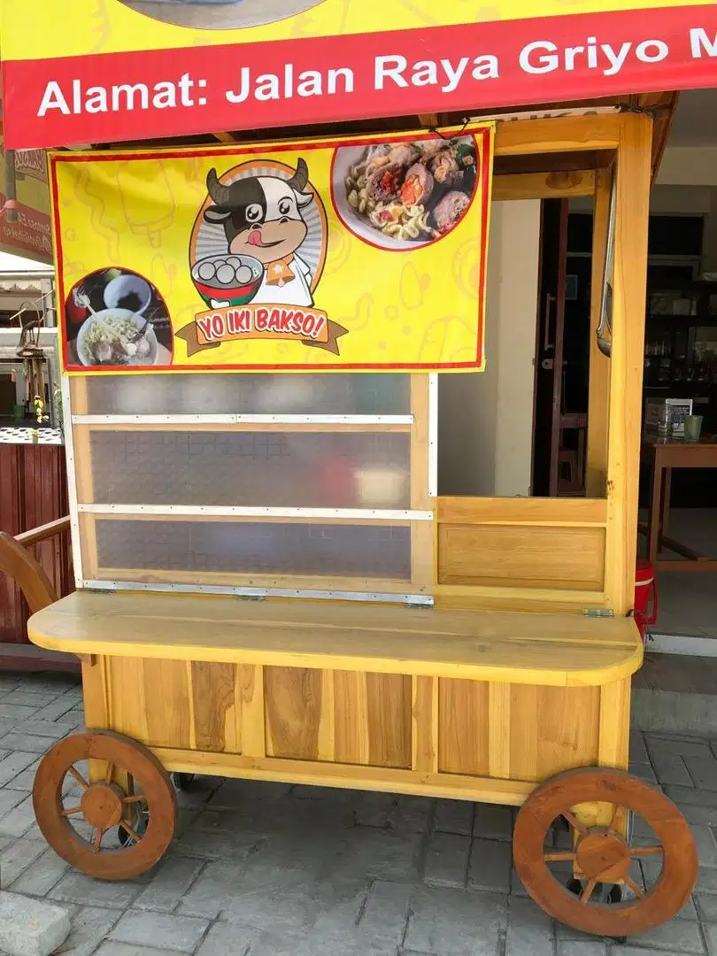 Gerobak bakso/angkringan untuk usaha