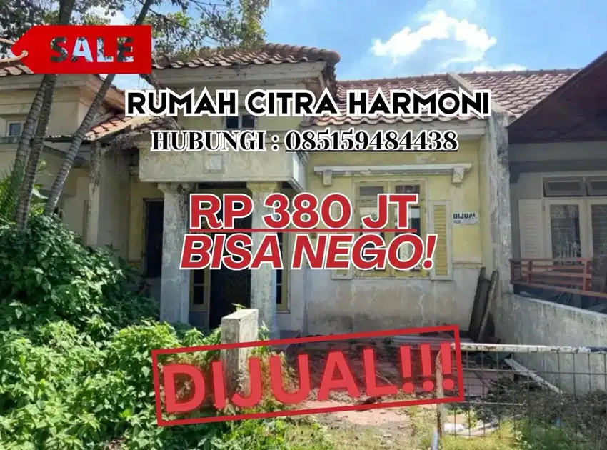(BLOK DEPAN)DIJUAL CEPAT RUMAH HITUNG TANAH CITRA HARMONI C3