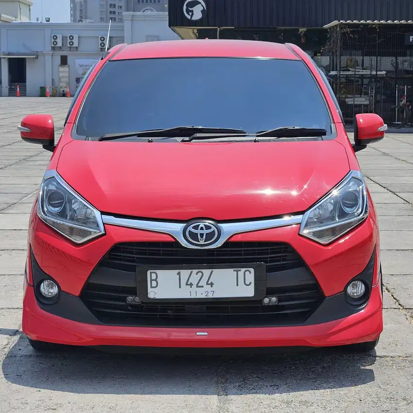Toyota agya 2018 trd A/T tipe tertinggi km 27 ribu record pjk panjang
