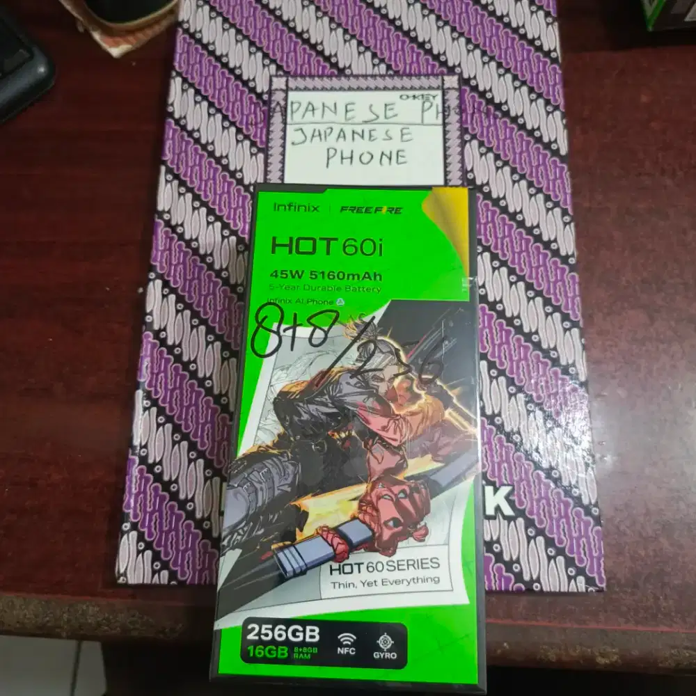 Infinix hot 60i 8/256 new resmi