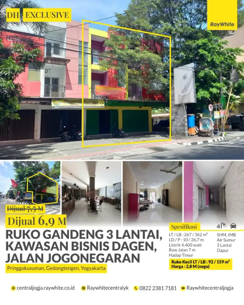 Ruko murah strategis di kawasan dagen malioboro