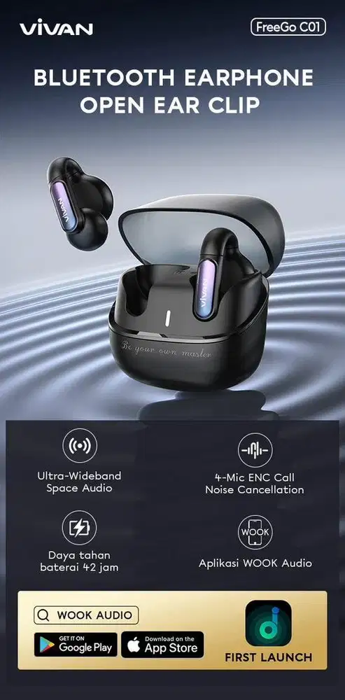 HEADSET NIRKABEL VIVAN FREEGO C02