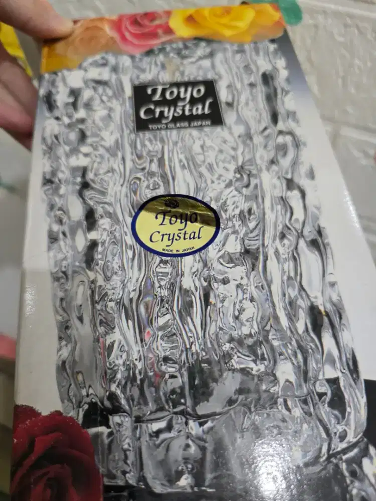 Flower Vase Kristal/Crystal Jepang Toyo