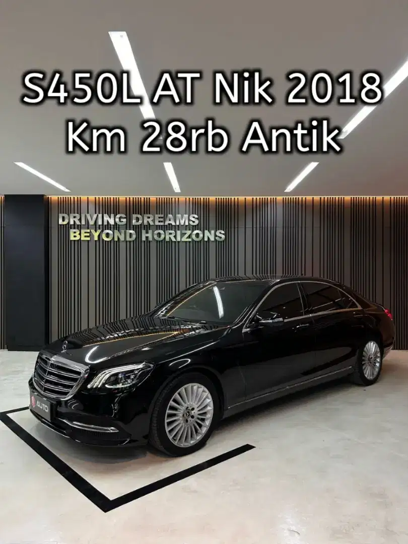 Mercedes Benz S450 2018 Hitam Mercy S450L AT B8888MBS Km28rb