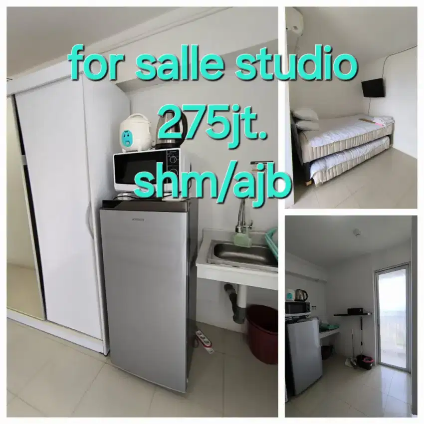 Turun harga jual apartemen Bassura type studio sudah Shm
