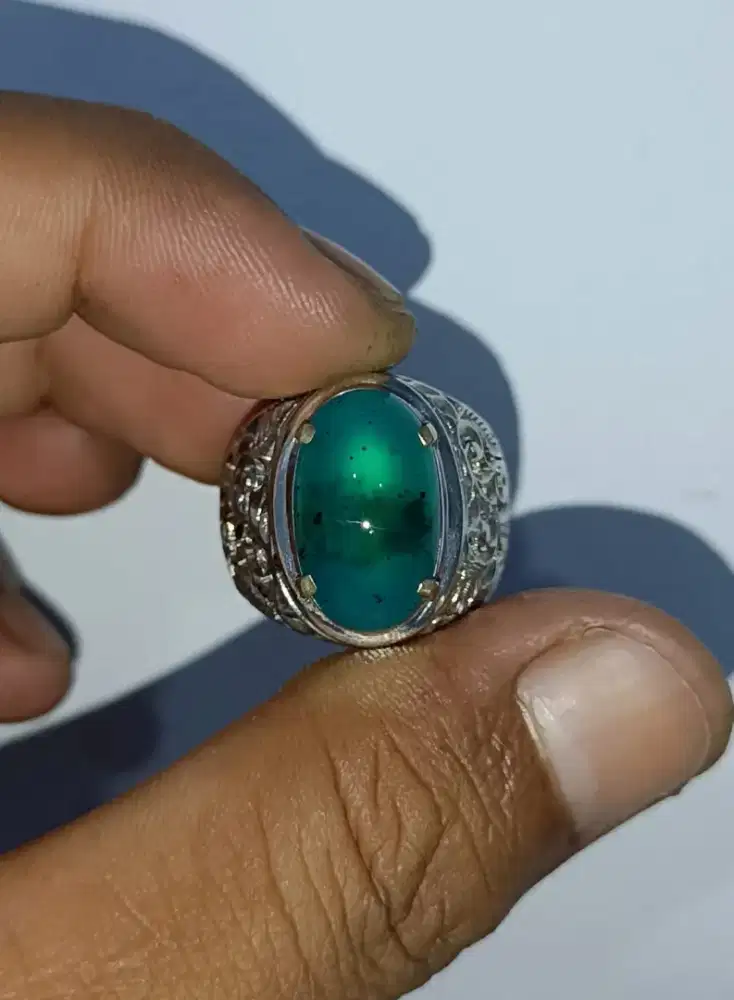 Bacan Natural Ring Perak
