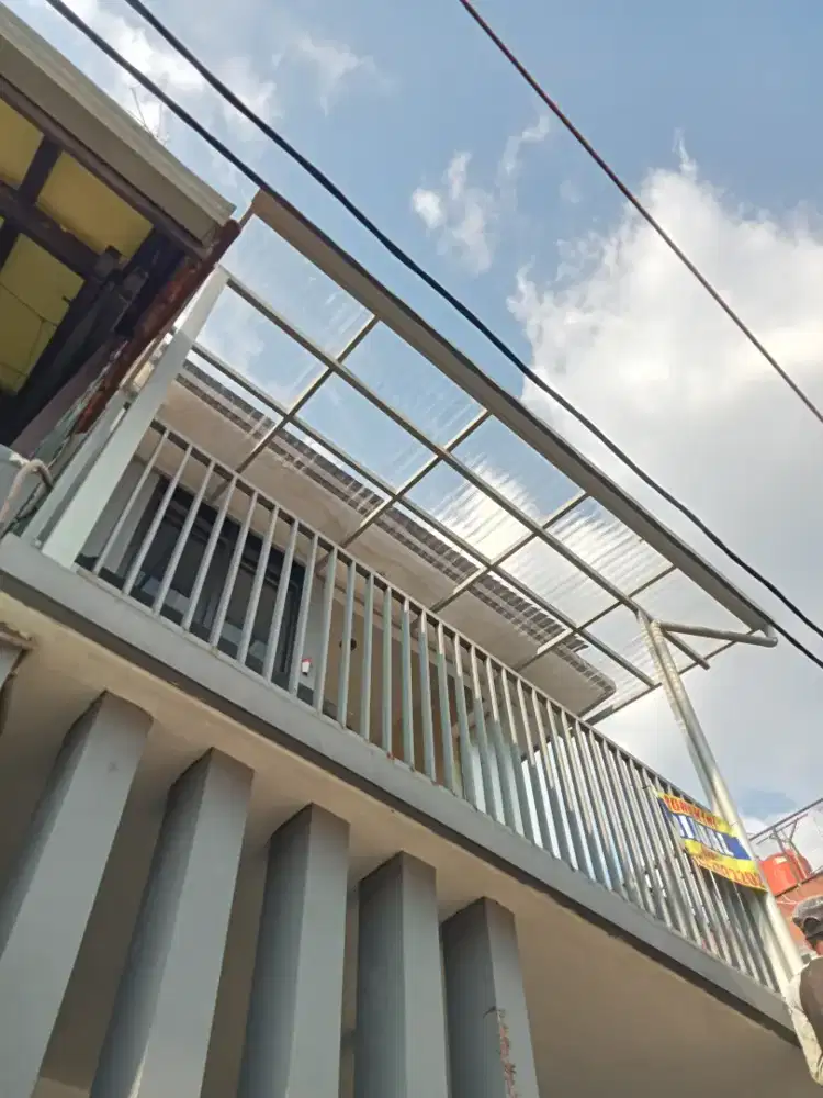 Kanopi rangka hologalvanis atap solartuf