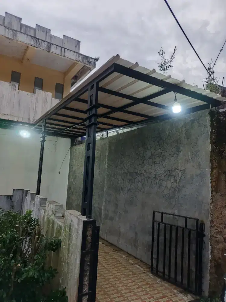 Kanopi rangka hologalvanis atap alderon rs