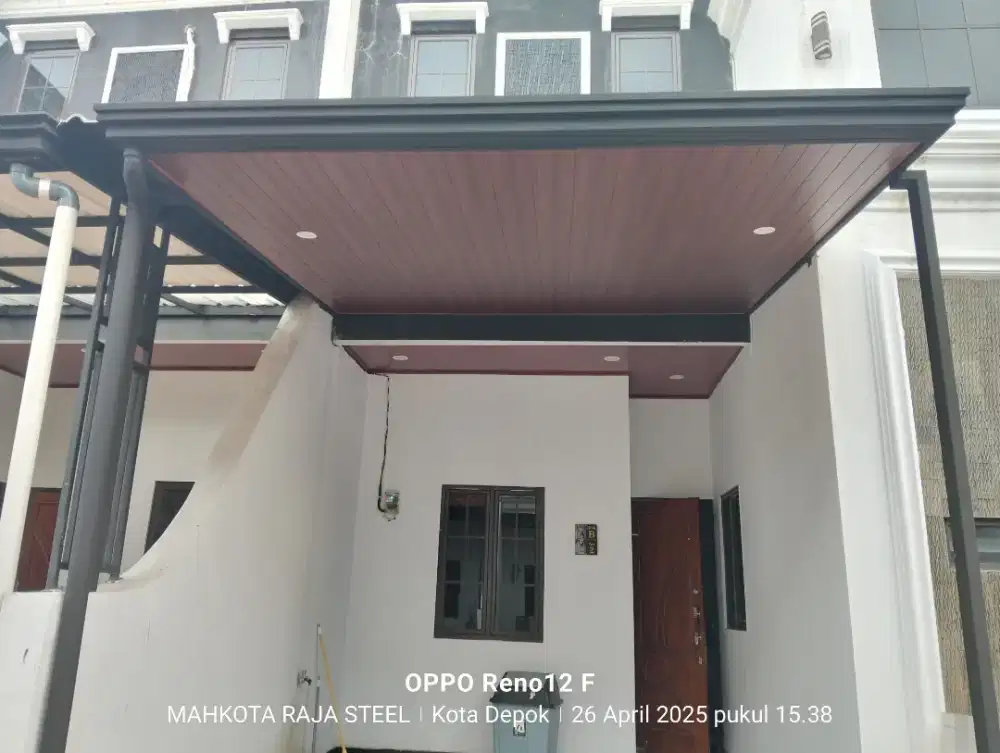 Kanopi rangka hologalvanis atap alderon double+ plafon pvc