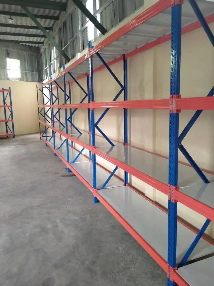 RAK SHELVING AMBALAN 1TON PER LAYER REAL DIMENSI DAN REAL KAPASITAS