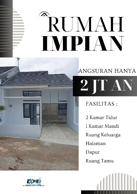 rumah impian keluarga baru promo murah tanpa DP