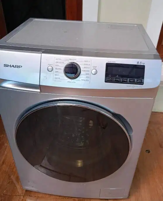 Mesin Cuci SHARP 8.5Kg Full Automatic Front Loading (Bukaan Depan)