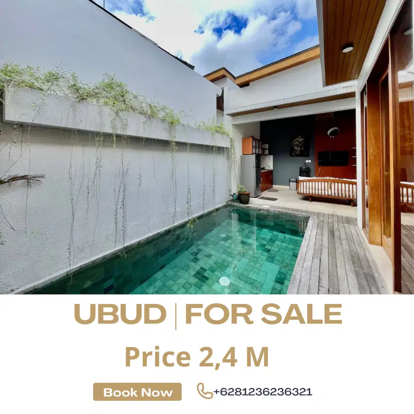 (K92) VILLA FURNISHED MURAH DI UBUD