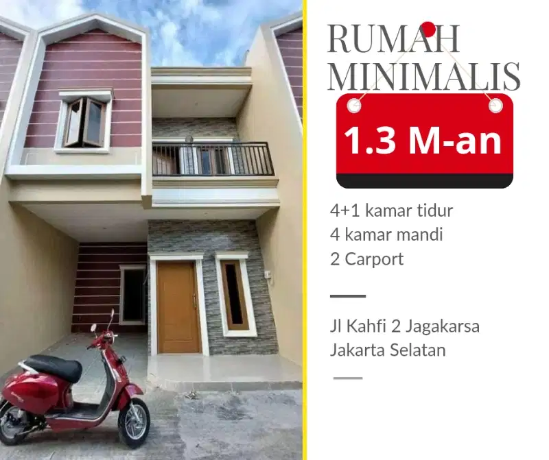 Rumah Baru Di Jagakarsa Jaksel Harga 1 Milyaran
