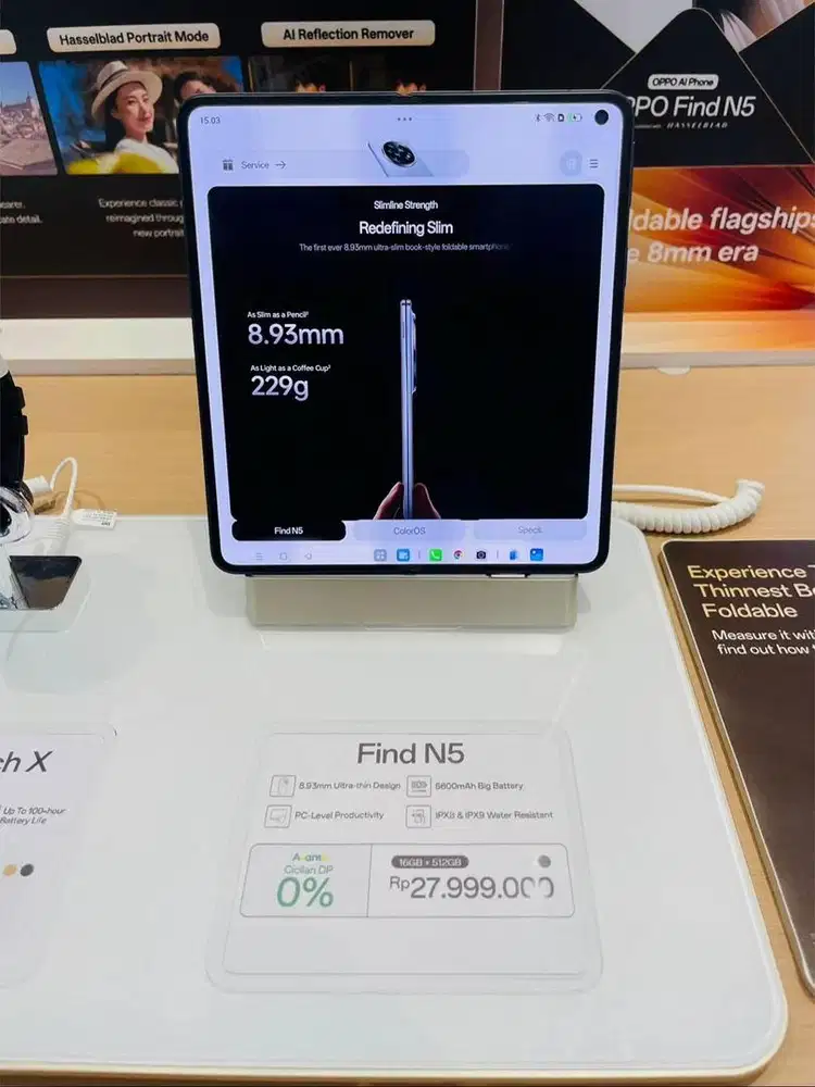 OPPO Find N5 16+512GB cash, kredit, tukar-tambah, cicilan kartu kredit