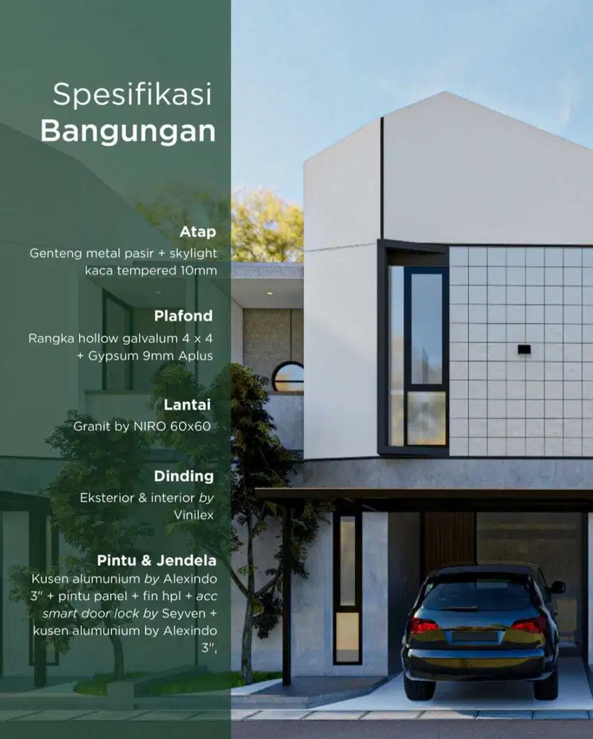 Dijual Rumah Futursitik Strategis di Pondok Gede Bekasi
