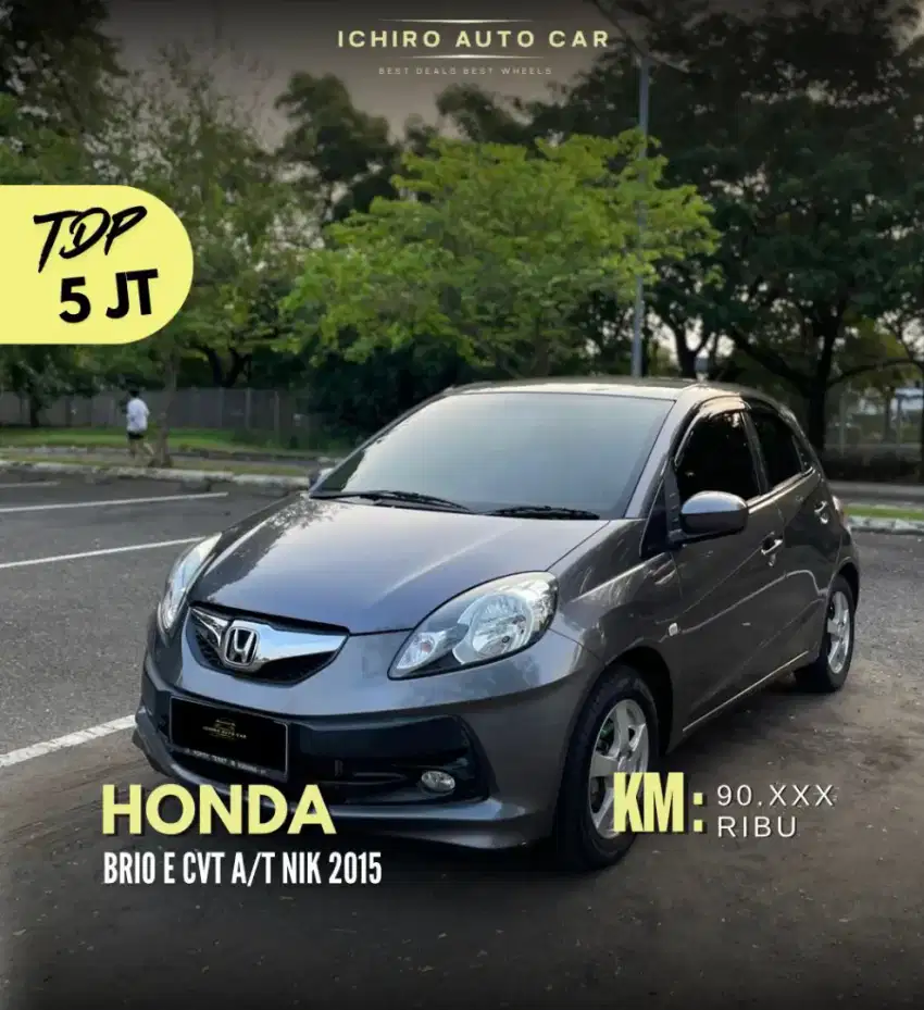 Brio E Cvt 2015 plat Ganjil KM asli service record