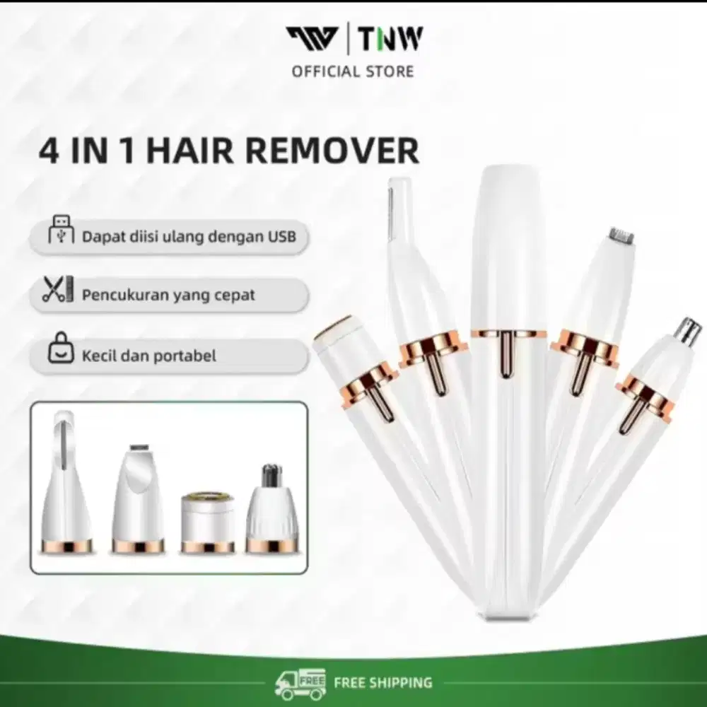 Alat cukur elektrik TNW PW4 4in1