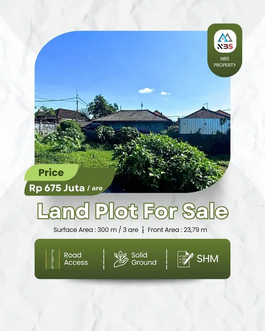 DIJUAL TANAH MURAH JALAN JUET SARI PEMOGAN DENPASAR SELATAN