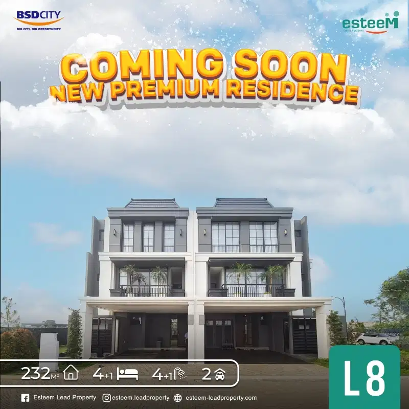 Cluster Premium Terbaru Armont BSD Tipe 8x15 Royal Garden 5000m2