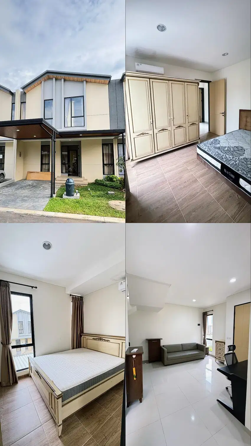 Disewakan rumah cantik 2 lantai fully furnished Suvarna Sutera P Kemis