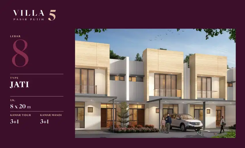 Dijual Rumah PIK 2 8x20 Cluster Villa Pasir Putih Overkredit