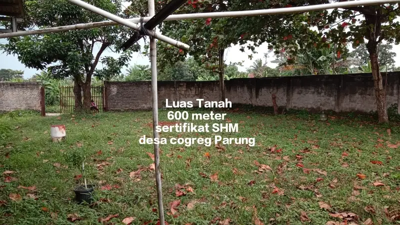 TANAH MURAH BERKUALITAS DAN STRATEGIS DI DESA COGREG PARUNG BOGOR