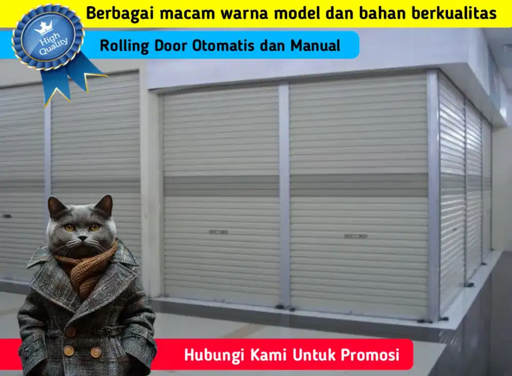 Rolling Door Ruko Kantor Garasi Bengkel Model Terbaru Harga Promosi