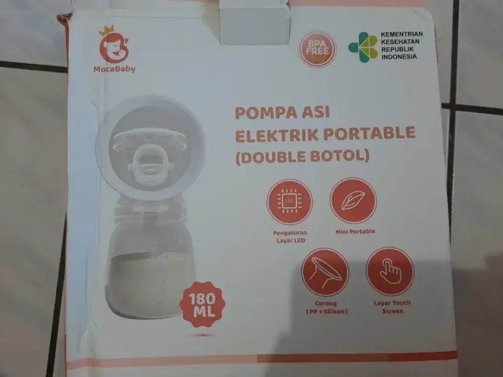 Pompa asi elektrik mocababy double botol (MB-605T)