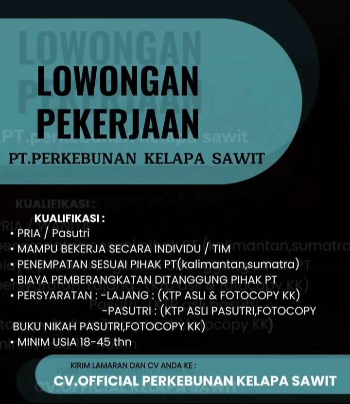 LOKER TANPA IJAZAH
