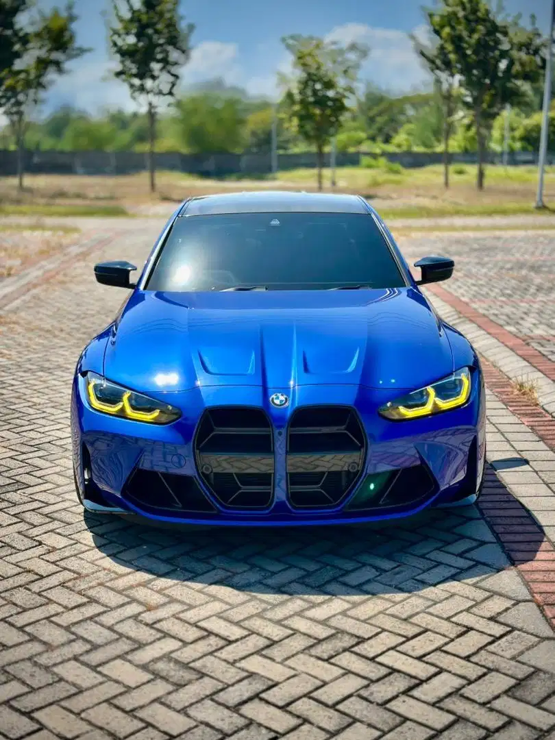 BMW M3 Competition 2021 odo 6rb blue on black csl