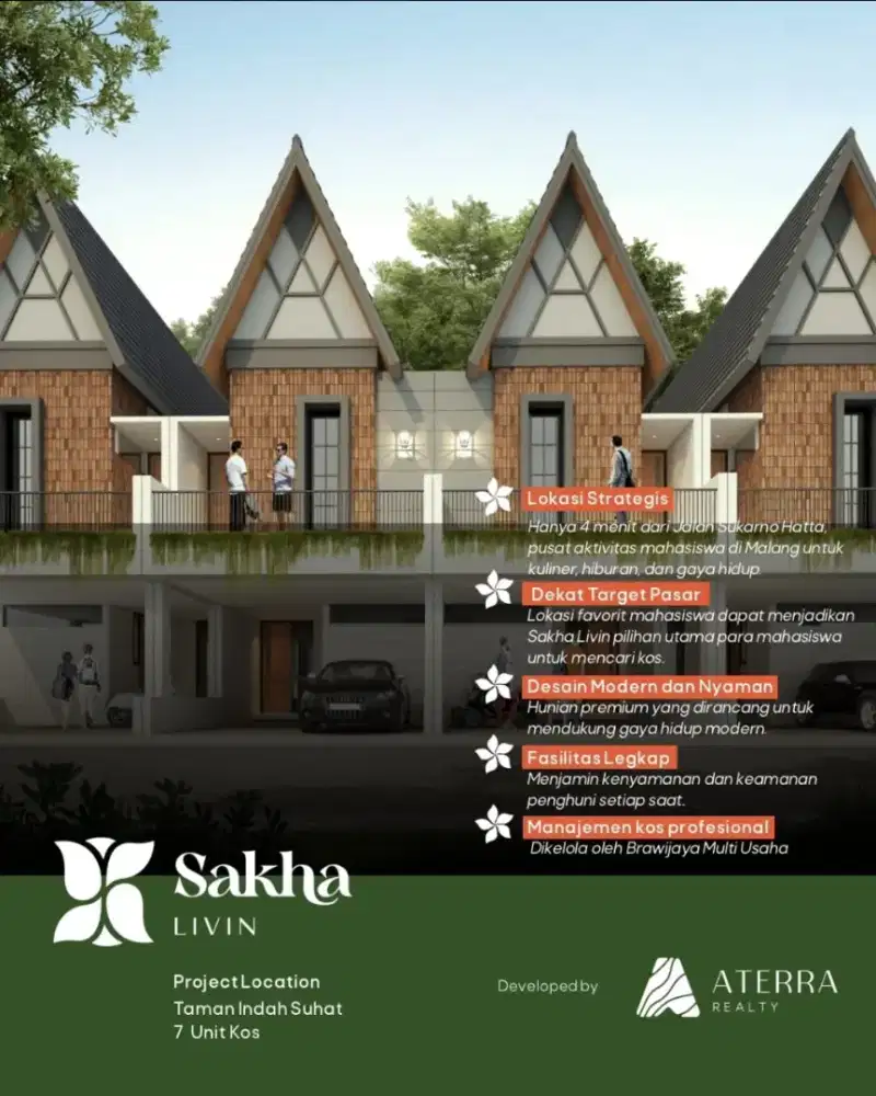 Runah Kost Murah Area Strategis Perumahan Candi Panggung Suhat 11 Kmr