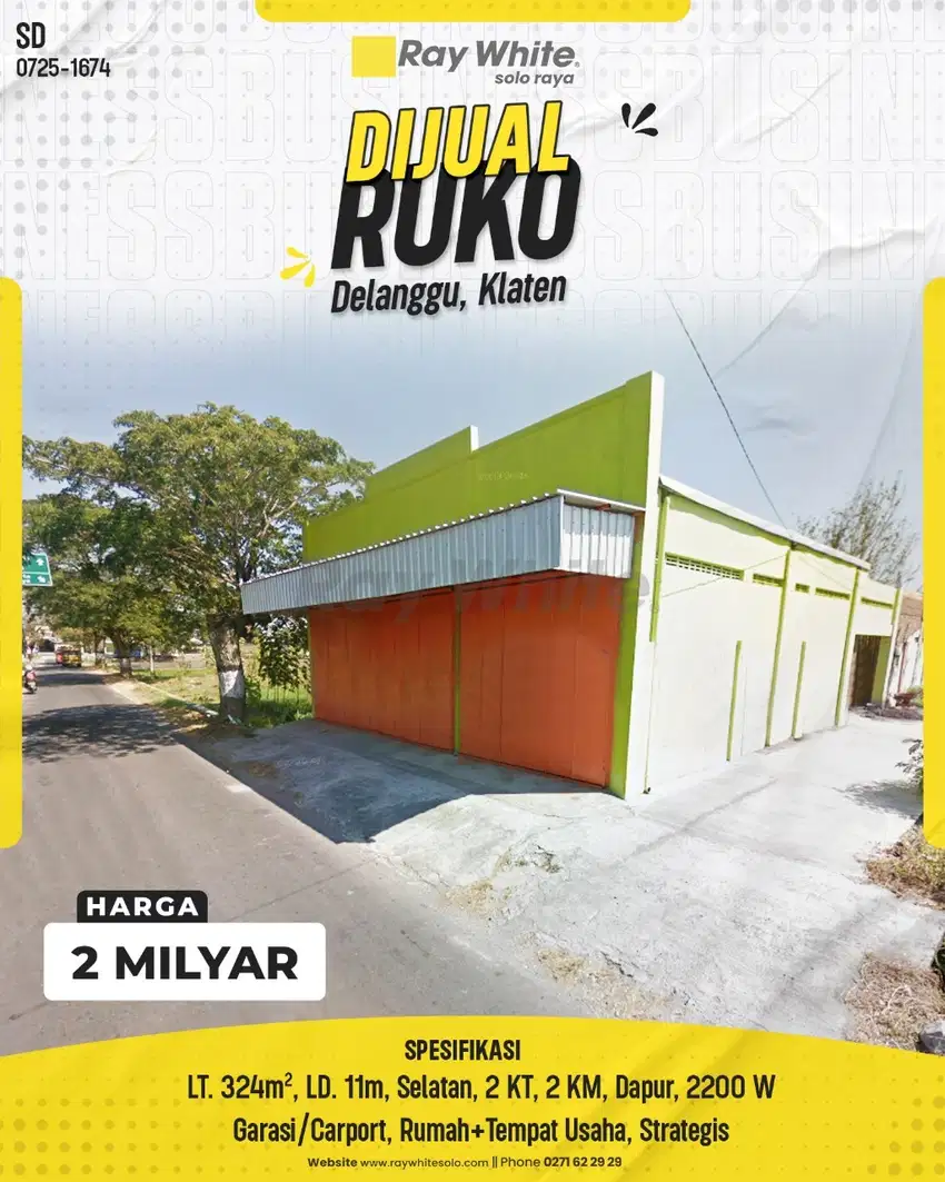 Ruko Dijual: Delanggu, Klaten – Cocok untuk Usaha dan Hunian!