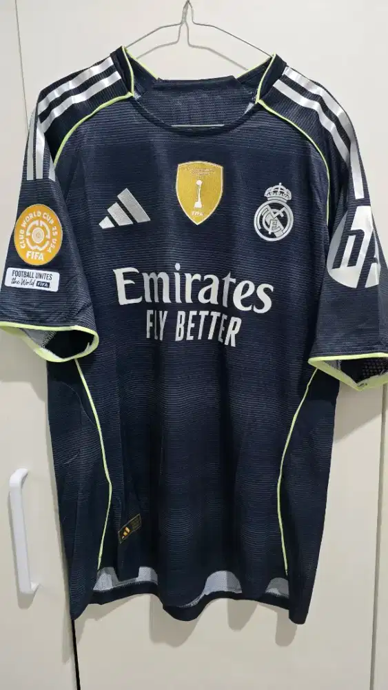 Real Madrid Away Bellingham Full Patch CWC 2025