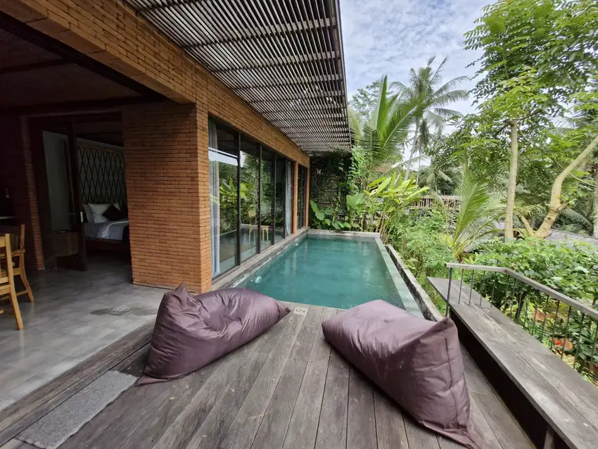 JUAL VILLA UBUD VIEW JUNGLE FREEHOLD