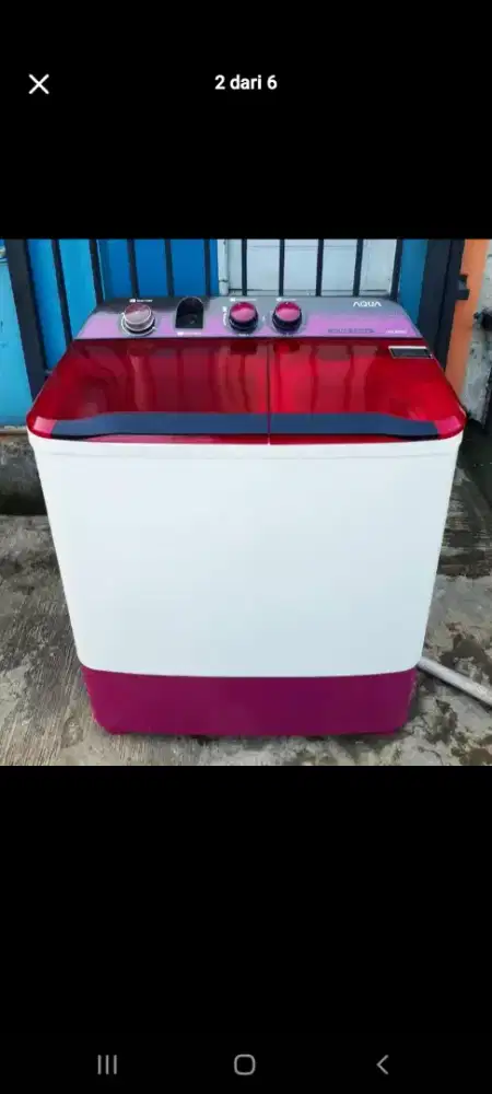Mesin cuci merek aqua kapasitas 8,5 kg
