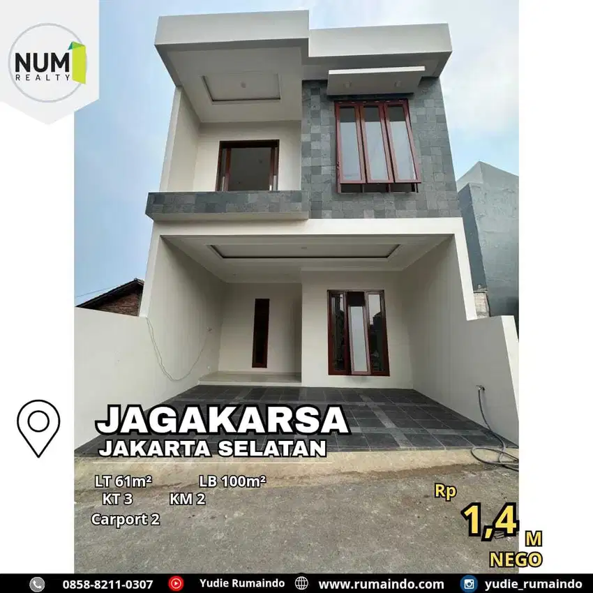 Rumah Cluster di Jagakarsa Jakarta Selatan