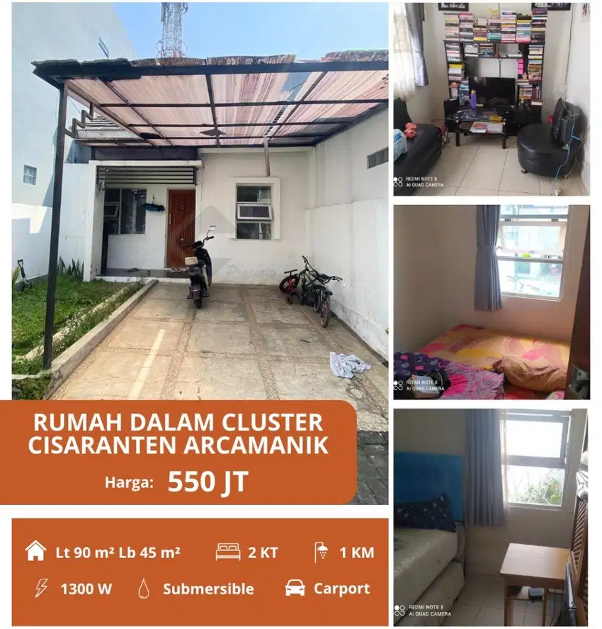 Murah Meriah! Rumah 1 Lantai di Cluster Cisaranten Kulon Arcamanik