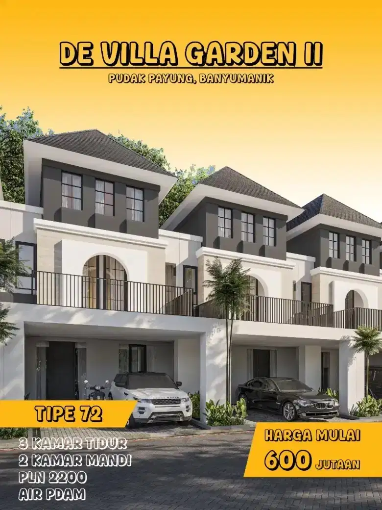 Rumah Estetik 2 Lantai, Balkon View Sejuk, Siap Buat Healing Tiap Hari