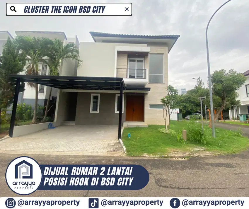 RUMAH BARU HOOK 2 LANTAI DI CLUSTER THE ICON BSD 'ENB96