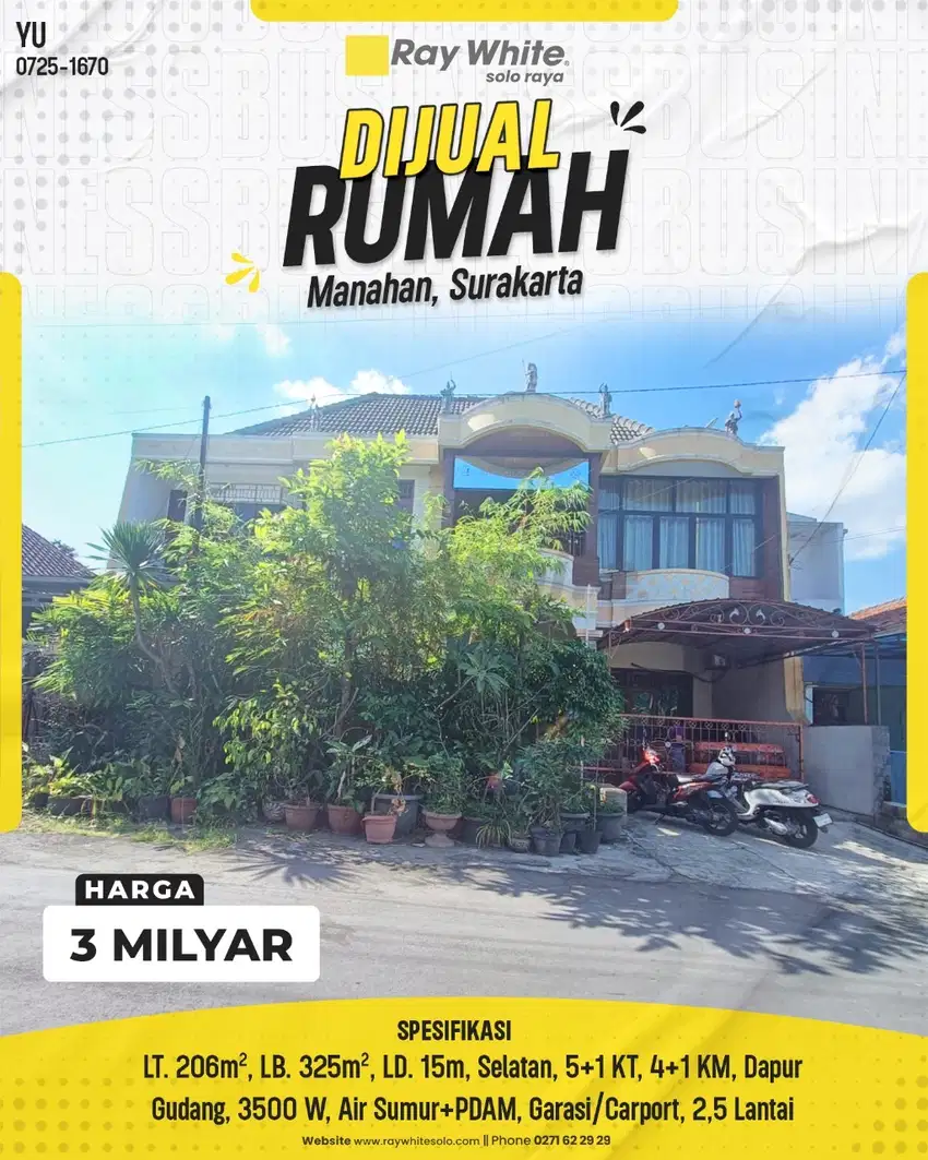 Dijual Rumah Megah 2,5 Lantai: Manahan – Premium Living di Solo!