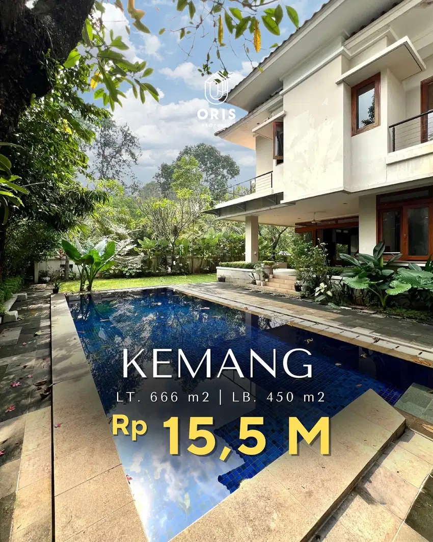 Rumah Cantik Ada Swimming Pool Dlm Komplek di Kemang Jakarta Selatan