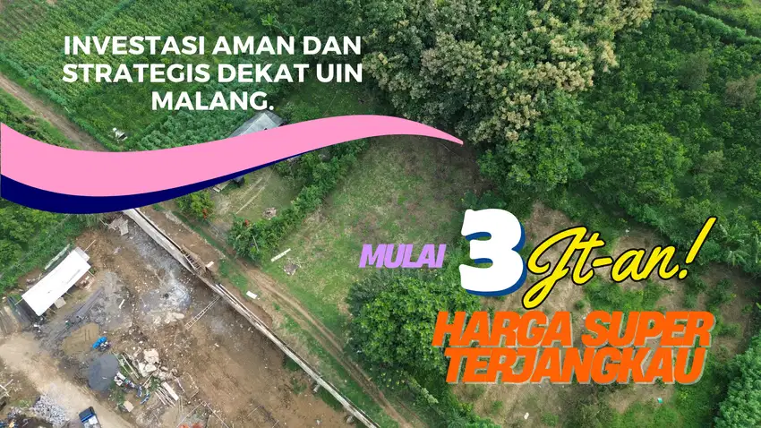 Tanah Siap Bangun Area Sumbersekar Cocok untuk Hunian atau Rukos