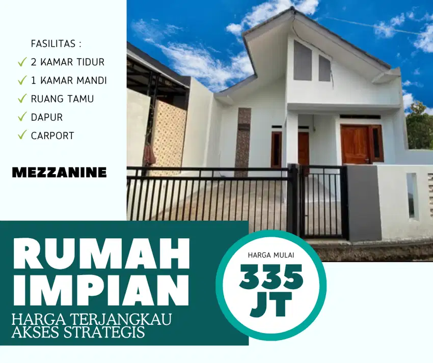 DIJUAL CLUSTER MODERN 2 KAMAR AKSES STRATEGIS MULAI DARI 235 JUTAAN