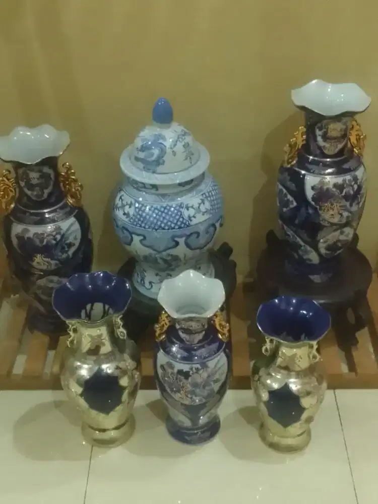 Di jual pajangan dan Gucci rumah tangga gambar gajah dan Gucci 6 set