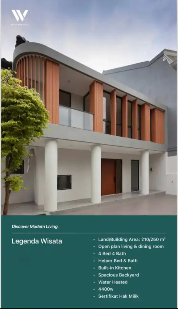 Dijual Rumah  Open Space & dining like new di Legenda wisata Cibubur
