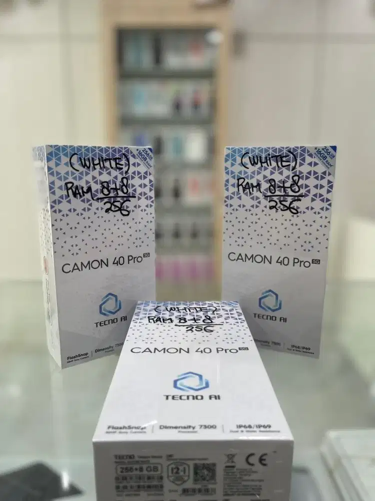 Baru ...Techno Camon 40 Pro 5G Ram 8/256 Resmi (Warna : Black)