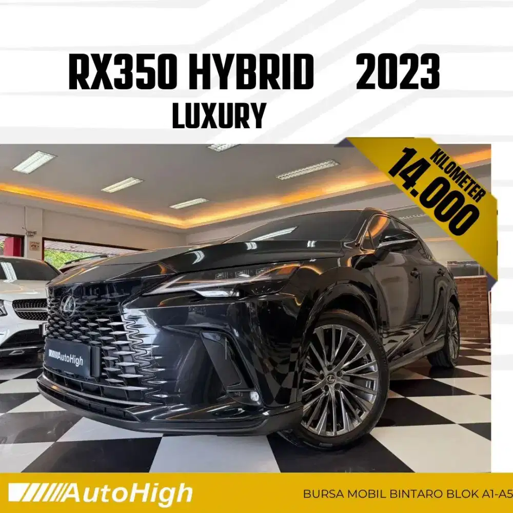 DP10% [Km14.000] RX350h Hybrid 2023 Black / RX350 Reg 2024 #AUTOHIGH