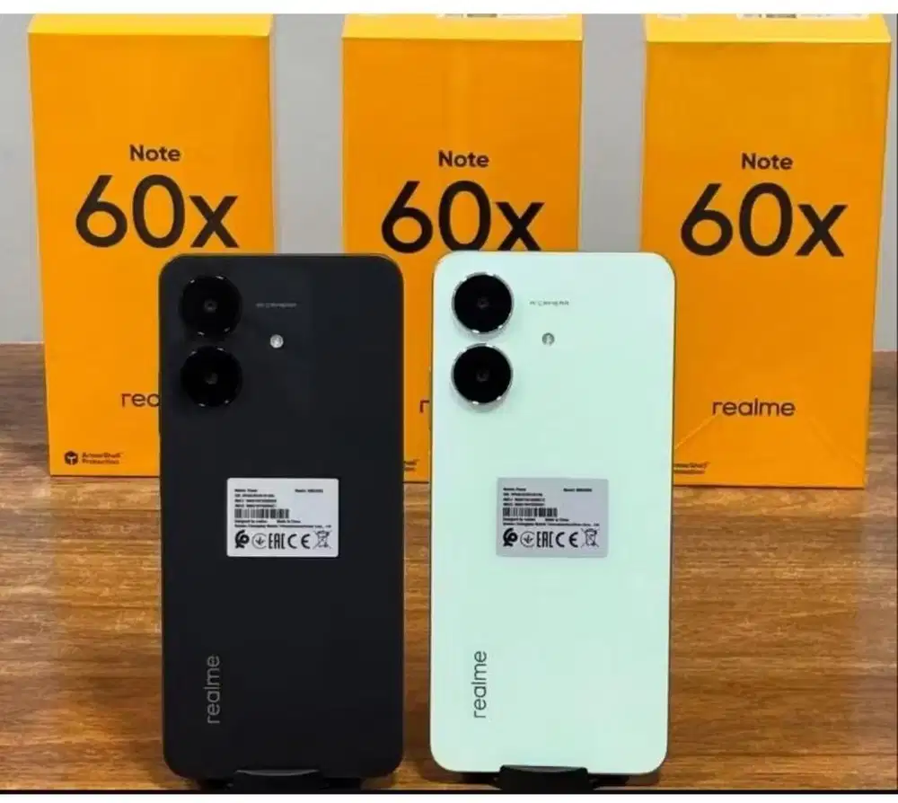 Promo Baru...Realme Note 60x 4+8/128 Grs Resmi (Warna : Black,Green)