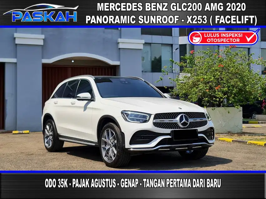Facelift Bunga=4% SUNROOF Genap Odo=35k MERCEDES Benz GLC200 AMG 2020
